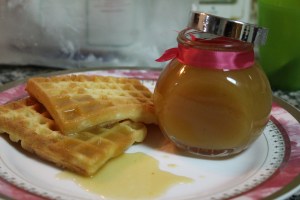Apple Sauce with waffles
